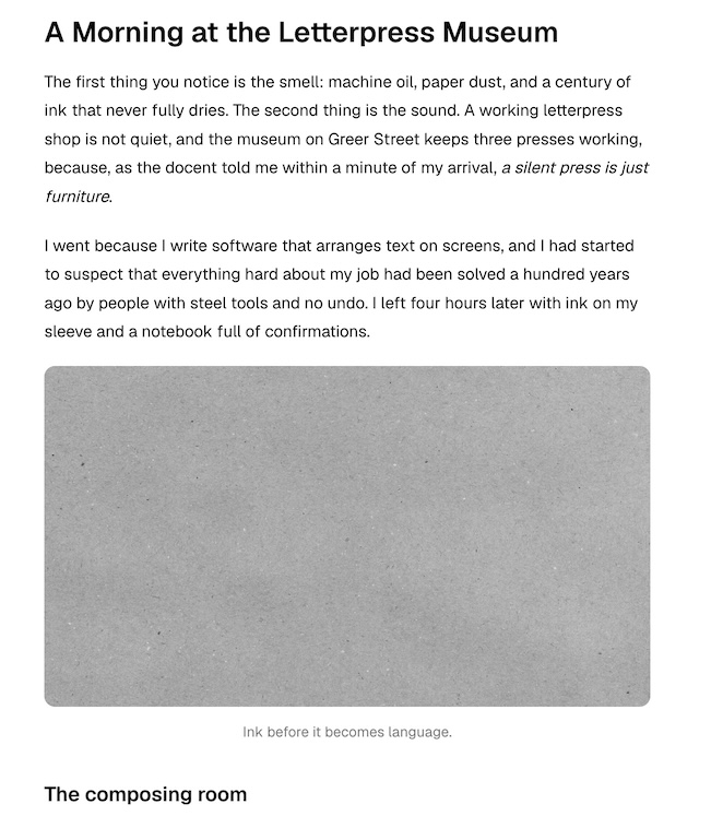 A screenshot of the shadcn docs showing what is described in the subsequent paragraph